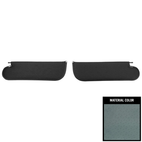 1971-72 GM A-Body Hardtop, Nova Sedan; Perforated Sun Visors; Teal