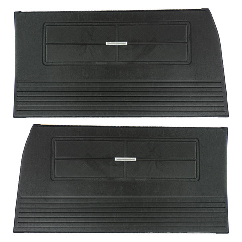 1963 Chevy II, Nova; 4 Door Sedan/Wagon; Front Door Panels; Black