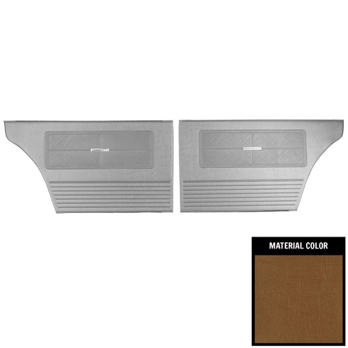 1963 Chevy II, Nova; 4 Door Sedan/Wagon; Rear Door Panels; Saddle