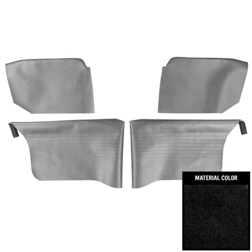 1962-63 Chevy II, Nova; Convertible; Rear Arm Rest Covers; Black
