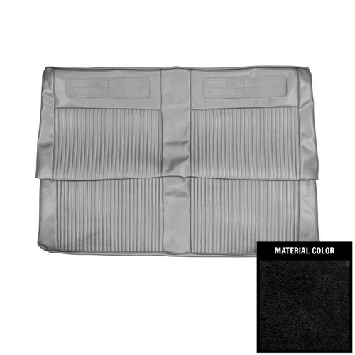 1963-64 Chevy II, Nova; 2 Door Hardtop; Rear Bench Seat Cover; Black