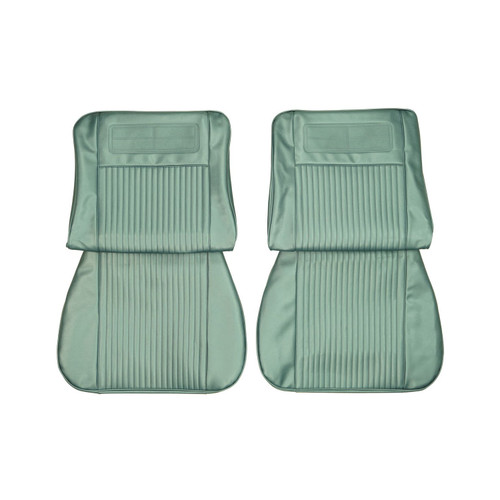 1963-64 Chevy II, Nova; 2 Door Hdtp/Conv; Front Bucket Seat Covers; Light Blue