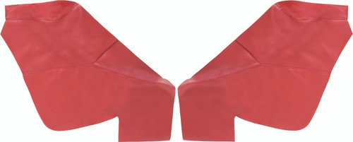 1966-67 Ford Fairlane; Convertible; Rear Arm Rest Covers; Red