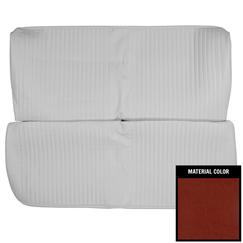 1964 Chevelle; 4 DoorSedan/Wagon; Straight Front Bench Seat Cover; Red