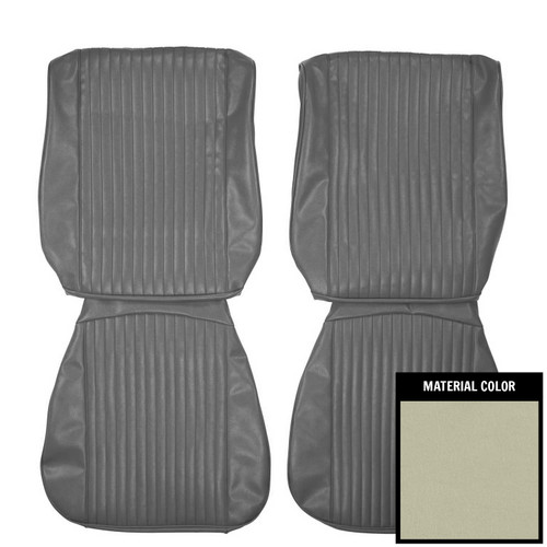 1964 Chevelle, El Camino; Front Bucket Seat Covers; Light Fawn