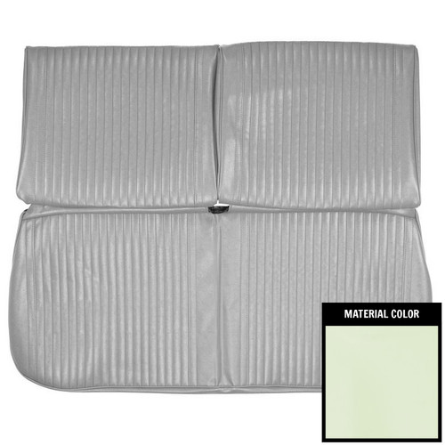 1964 Chevelle, El Camino; w/o Armrest; Front Bench Seat Cover; White