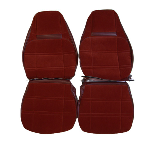 1989-93 Chevrolet Blazer Front Bucket Seat Covers- Red
