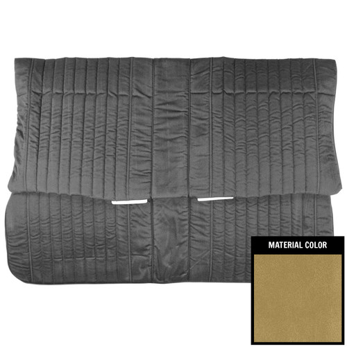 1981 Chevrolet Malibu Classic; Coupe; Rear Bench Seat Cover; Vinyl/Cloth; Camel