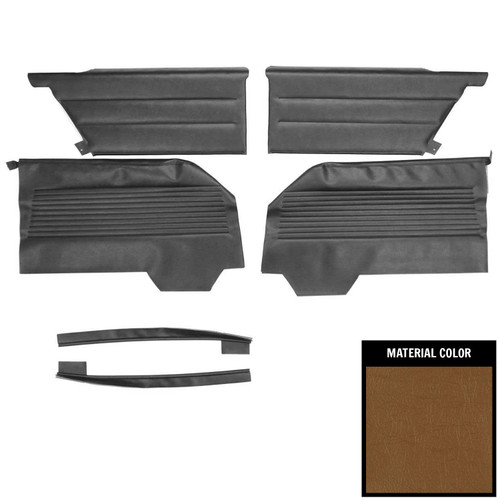 1964 Impala; 2 Door Hardtop; Pre-Assembled Rear Side Panels; Saddle