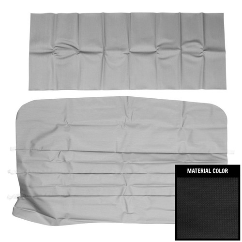 1964-67 El Camino; Standard 3-Bow Regent Headliner; Black