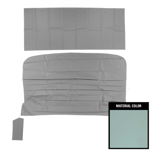 1964-67 El Camino; Deluxe 3-Bow Basketweave Headliner; Light Blue