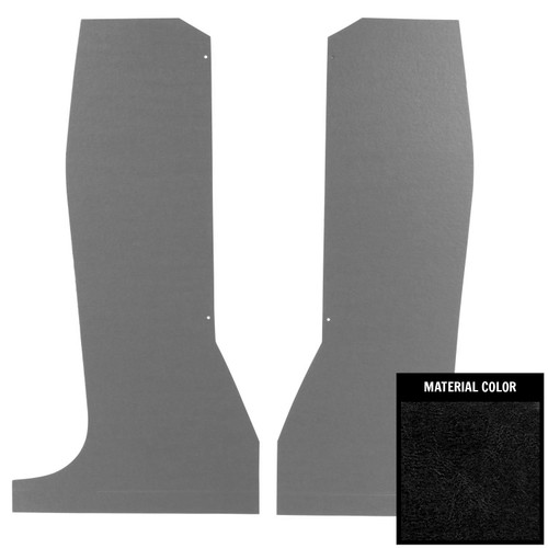 1964-67 El Camino; Storage Compartment Trim Panels; Black