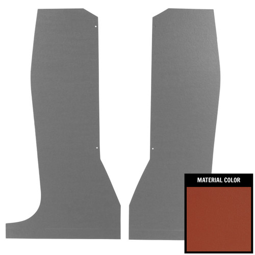 1964-67 El Camino; Storage Compartment Trim Panels; Red