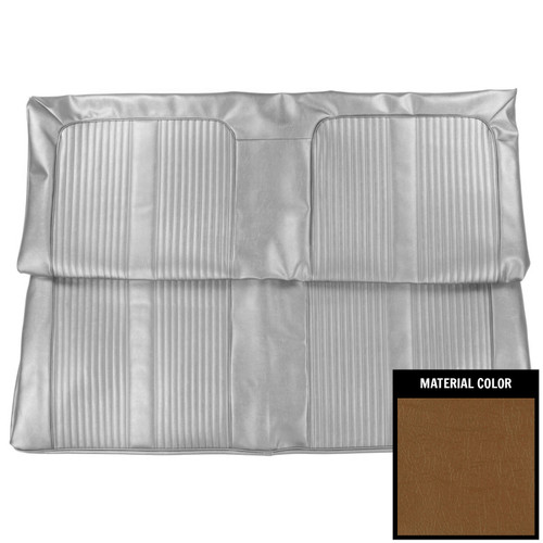 1964 Pontiac GTO, LeMans; Convertible; Rear Bench Seat Cover; Saddle