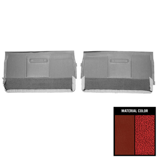 1964 Pontiac Grand Prix; Front Door Panels; Red
