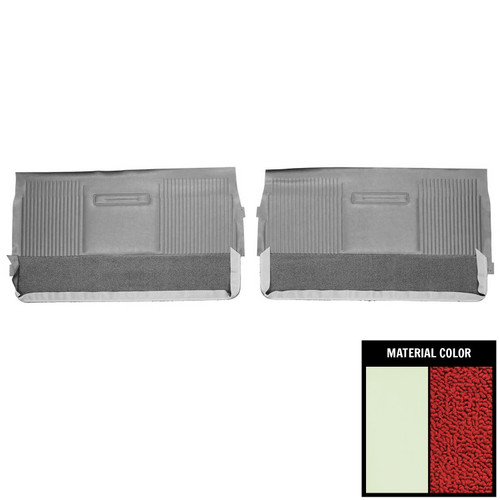 1964 Pontiac Grand Prix; Front Door Panels; White/Red