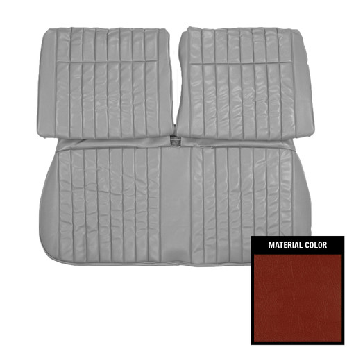 1964 Buick Skylark; Hardtop/Convertible; w/o Armrest; Frnt Bench Seat Cover; Red