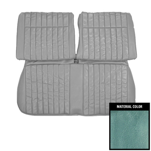 1964 Buick Skylark; Hardtop/Conv; w/o Armrest; Frnt Bench Seat Cover; Light Blue