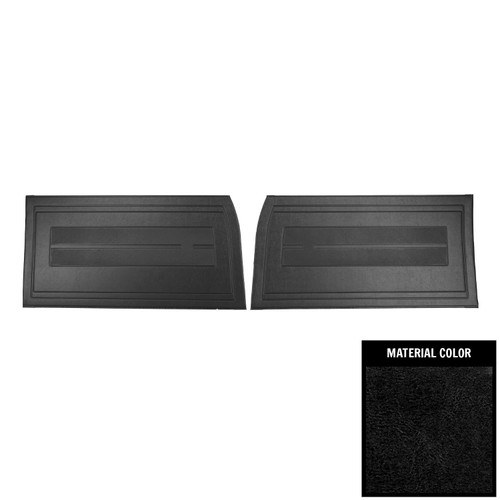 1964 Chevy II, Nova; 4 Door Sedan/Wagon; Front Door Panels; Black