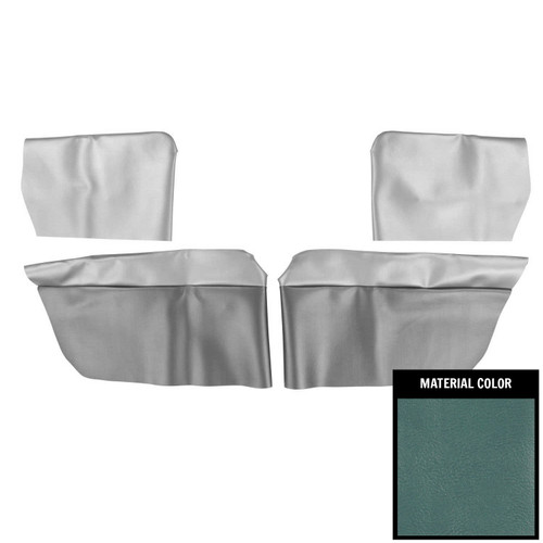 1965-67 Chevelle, GTO, Cutlass, Skylark; Conv; Rear Arm Rest Covers; Light Blue