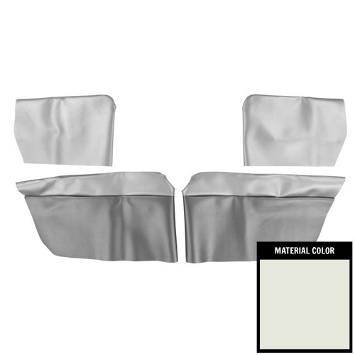 1965-67 Chevelle; Convertible; Rear Arm Rest Covers; White