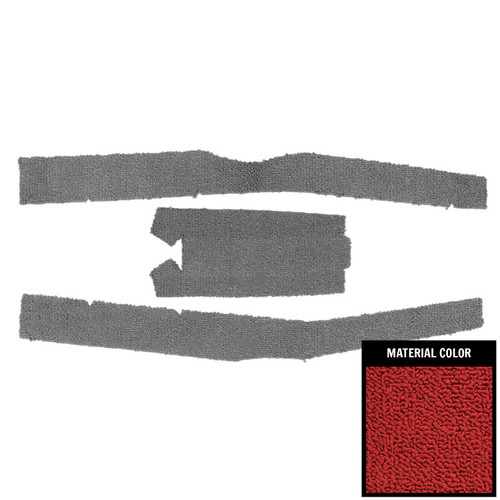 1965 Impala; SS; Console Carpet Set; Red