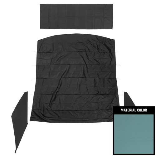 1965-66 Impala; 2 Door Hardtop; Deluxe Basketweave Headliner; Bright Blue