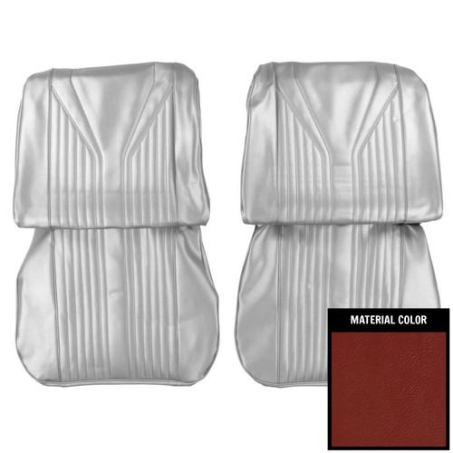 1965 Impala; SS; Front Bucket Seat Covers; Red