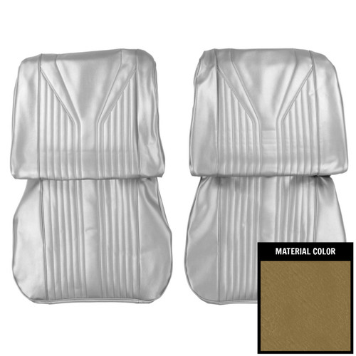 1965 Impala; SS; Front Bucket Seat Covers; Light Saddle