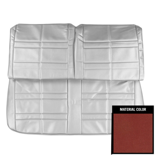 1965 Oldsmobile Cutlass; Sport; w/o Armrest; Frnt Bench Seat Cover; Metallic Red