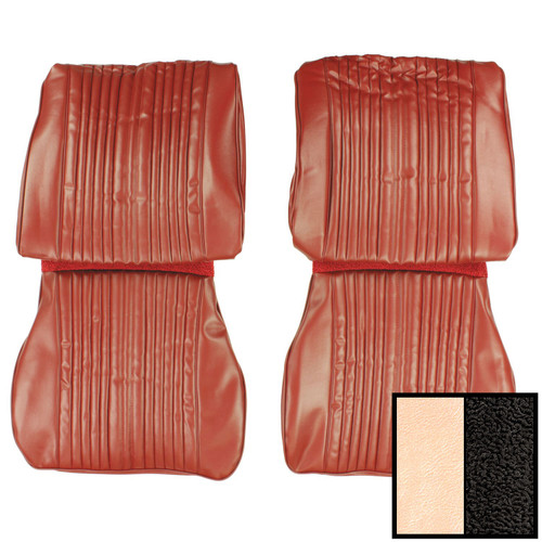 1965 Oldsmobile Cutlass; Holiday; Front Bucket Seat Covers; Pearl