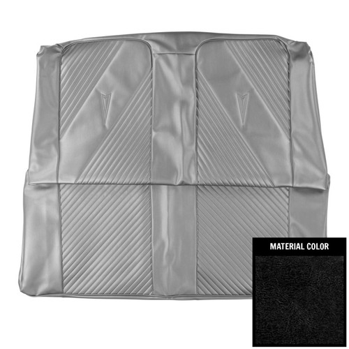 1965 Pontiac GTO, LeMans; Sedan; Rear Bench Seat Cover; Black