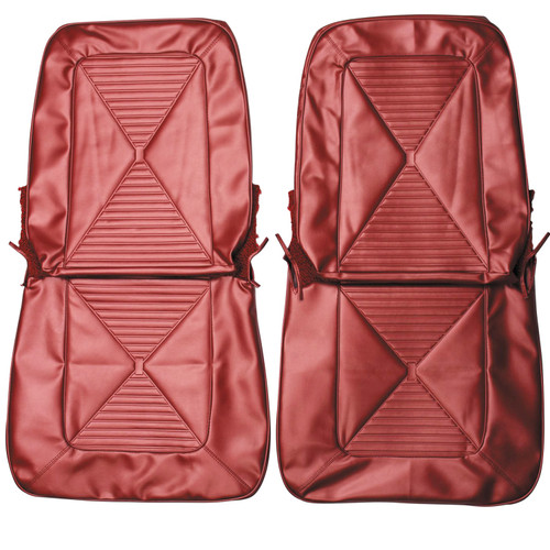 1965 Dodge Dart; Front Bucket Seat Covers; Metallic Red