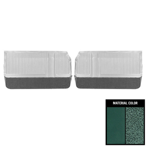 1965 Pontiac Grand Prix; Front Door Panels; Dark Aqua