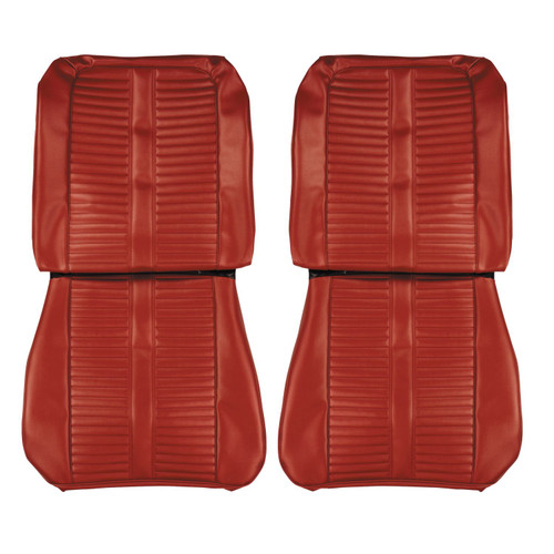 1965 Pontiac Catalina; 2+2; Front Bucket Seat Covers; Metallic Red