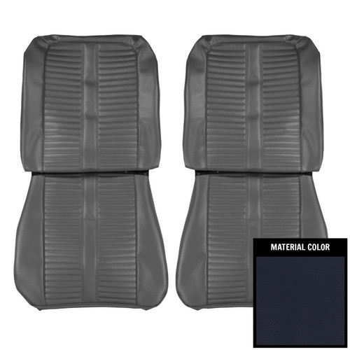 1965 Pontiac Catalina; 2+2; Front Bucket Seat Covers; Navy Blue