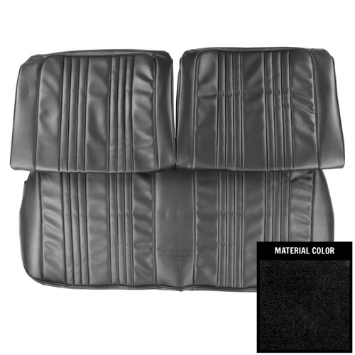 1965 Pontiac Bonneville; Front Bench Seat Cover; Black