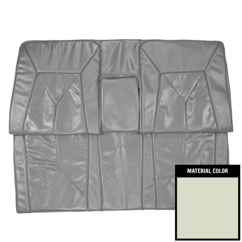 1965 Cadillac DeVille; Hardtop; w/ Arm Rest; Rear Bench Seat Cover; White/Black