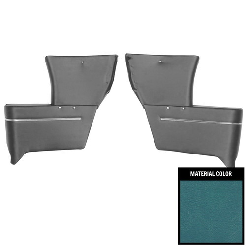 1967 Chevrolet Corvair; Convertible; Rear Arm Rest Covers; Bright Blue