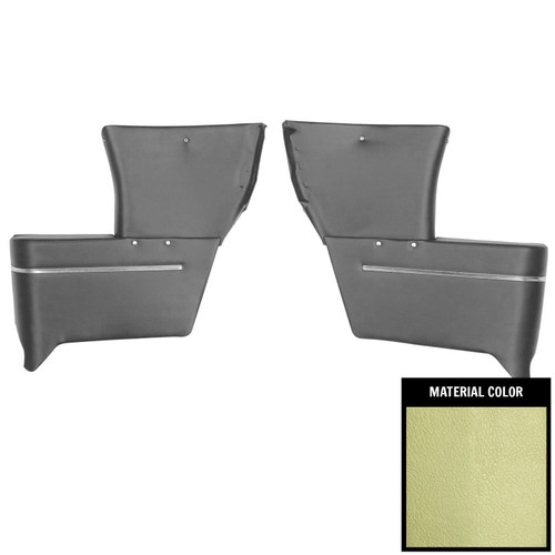 1969 Chevrolet Corvair; Convertible; Rear Arm Rest Covers; Light Green