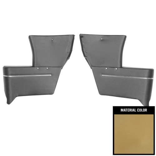 1967 Chevrolet Corvair; Convertible; Rear Arm Rest Covers; Gold