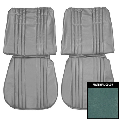 1965 Buick Skylark, Gran Sport; 2 Dr Hdtp/Conv; Frnt Bucket Seat Covers; Lt Blue