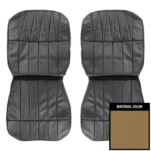 1965 Buick Riviera; Front Bucket Seat Covers; Light Saddle