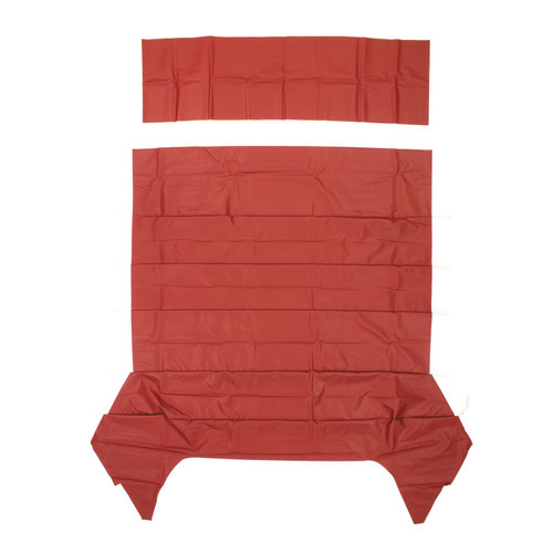 1965 Chevy II, Nova; 4 Door Sedan; Deluxe 5-Bow Basketweave Headliner; Dark Red