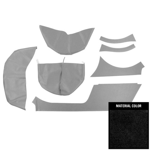 1965-67 Chevy II, Nova; 4 Door Wagon; Cargo Cover Set; Black