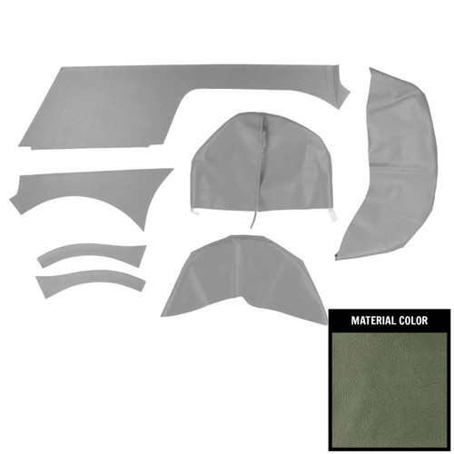 1965-66 Chevy II, Nova; 4 Door Wagon; Cargo Cover Set; Aqua