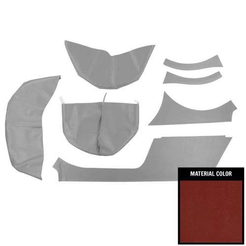 1965-66 Chevy II, Nova; 4 Door Wagon; Cargo Cover Set; Red