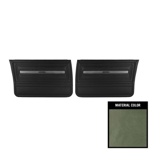 1966 Chevelle; 4 Door Hardtop; Front Door Panels; Aqua