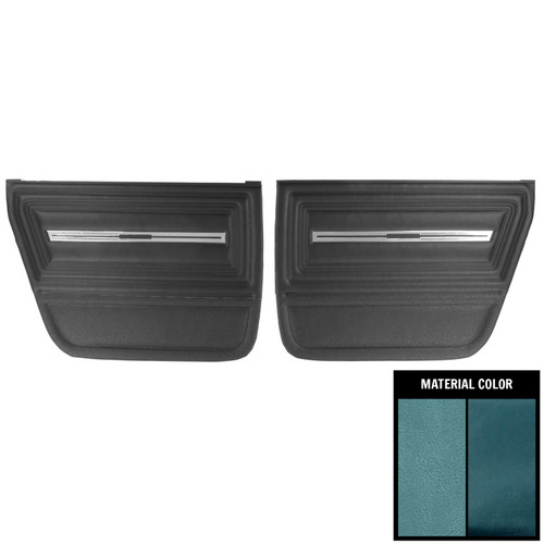 1966 Chevelle; 4 Door Hardtop; Rear Door Panels; 2-Tone Blue