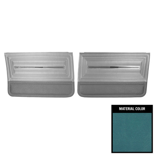 1966 Chevelle; 4 Door Sedan/Wagon; Front Door Panels; Bright Blue